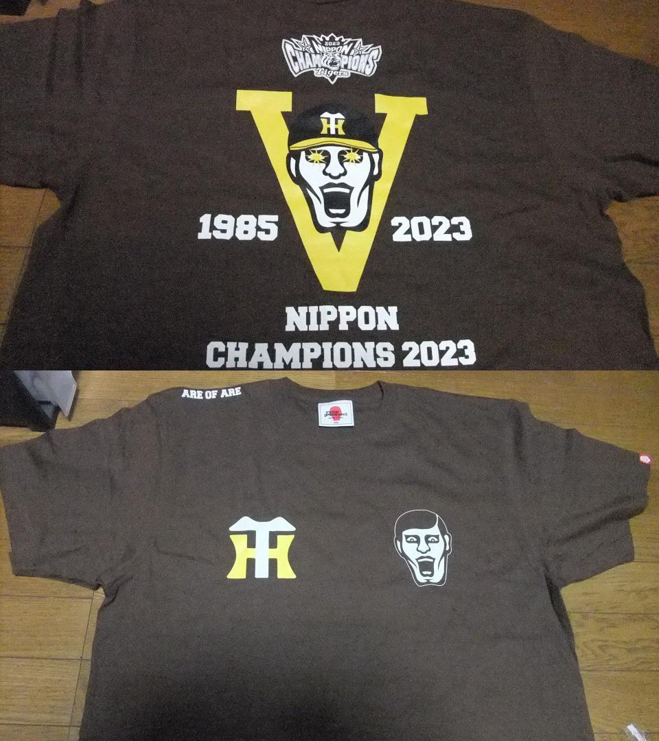 優勝 虎 茶系 半袖 阪神タイガース XL パンクドランカーズ Tシャツ 未使用