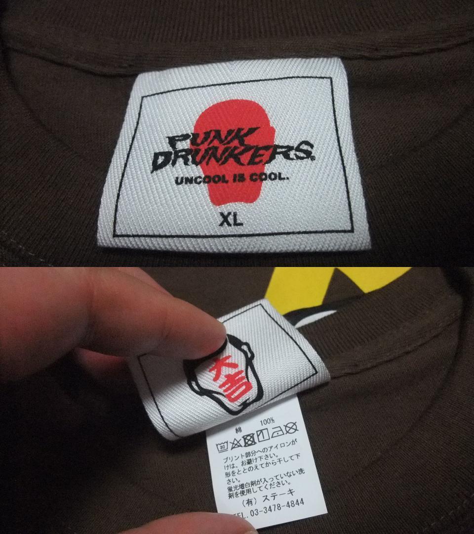 優勝 虎 茶系 半袖 阪神タイガース XL パンクドランカーズ Tシャツ 未使用