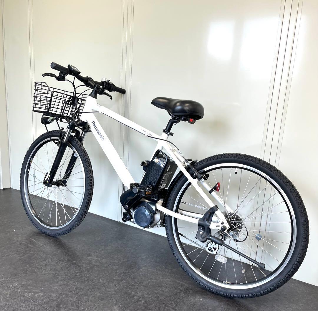安心保証　新型　パナソニック　ハリヤ　26インチ　大容量　白　電動アシスト自転車