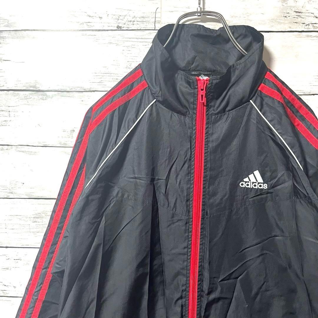 【上下セットアップ】adidas トラックジャケット　刺繍ロゴ　L B494