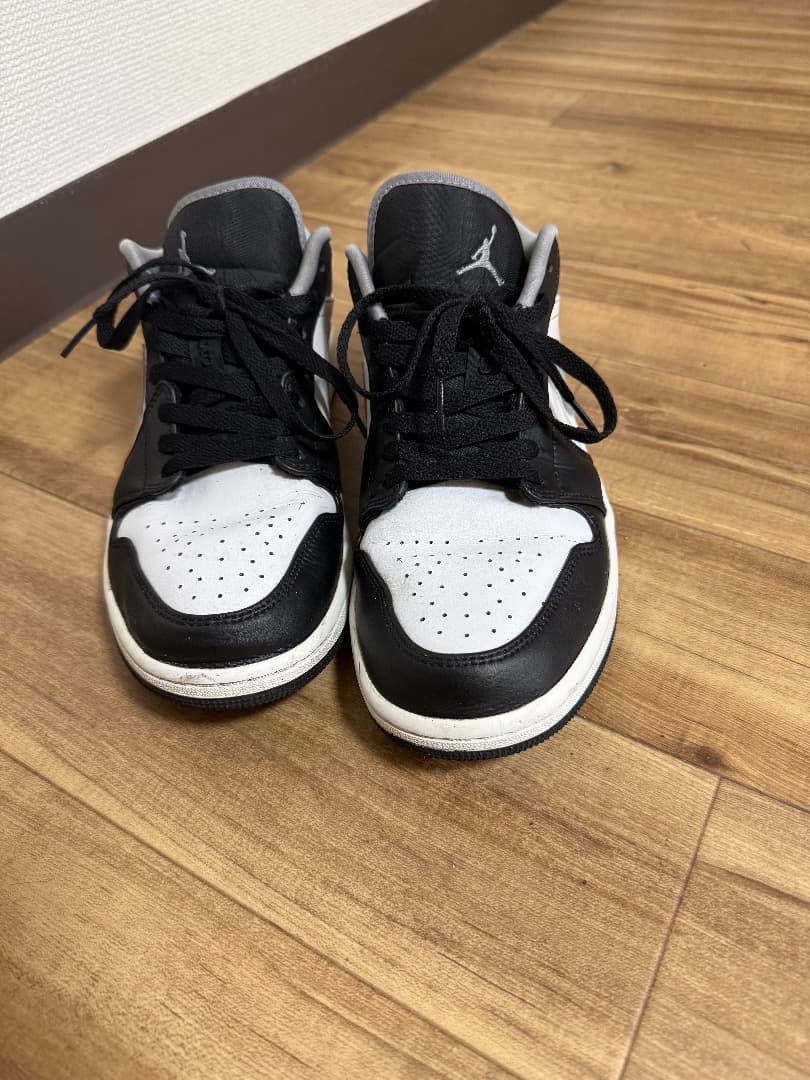 シューズ(男性用) Nike Air Jordan 1 Low BLACK WHITE GREY