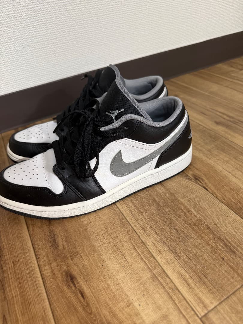 シューズ(男性用) Nike Air Jordan 1 Low BLACK WHITE GREY