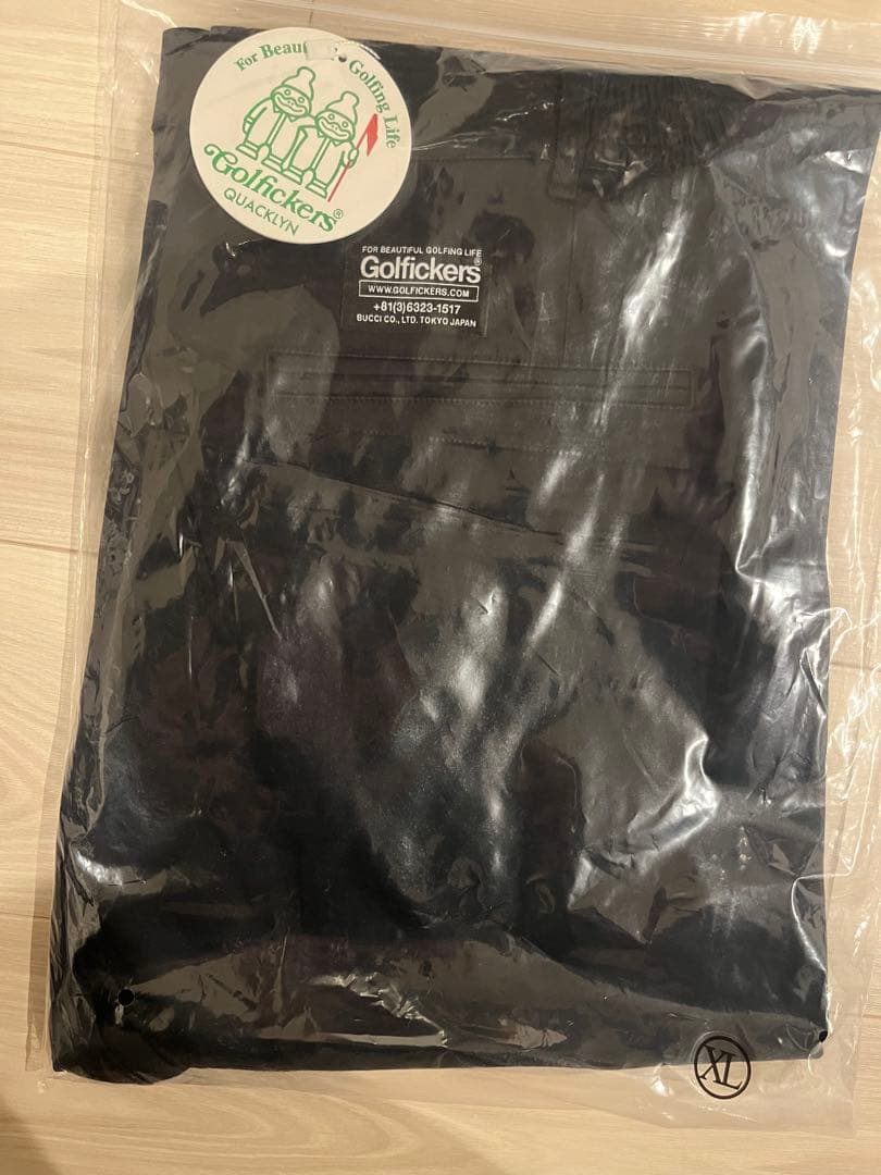 新品未使用　Golfickers ゴルフィッカーズ　チノパン　ブラック　XL