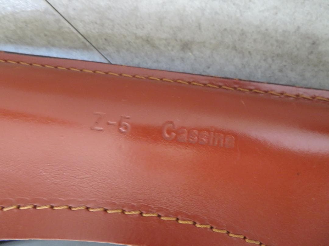 美品■Cassina■総革■412 Cab■キャブ アームレスチェア■30.8万