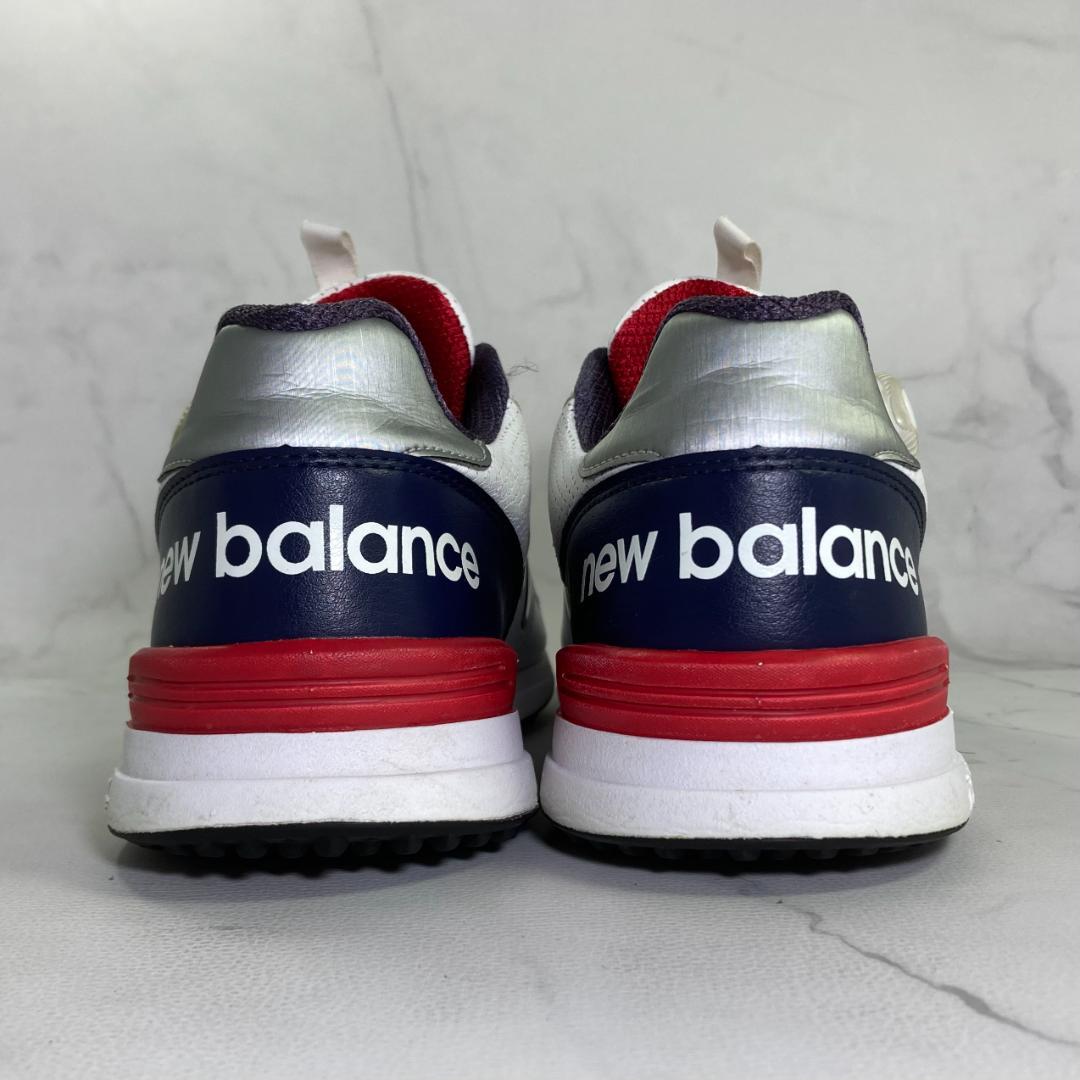 【美品】new balance ゴルフシューズ 26.0㎝ 白/紺/赤
