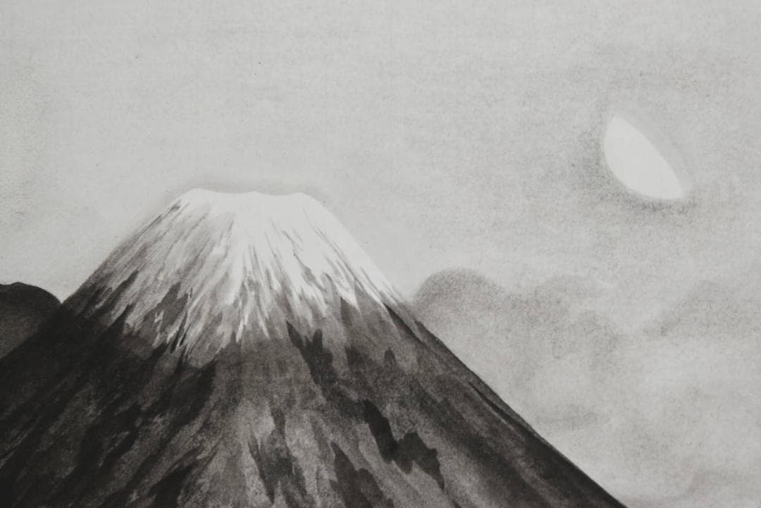 【複製】横山大観/富士図/工芸品/掛軸/名家伝来/AA-861