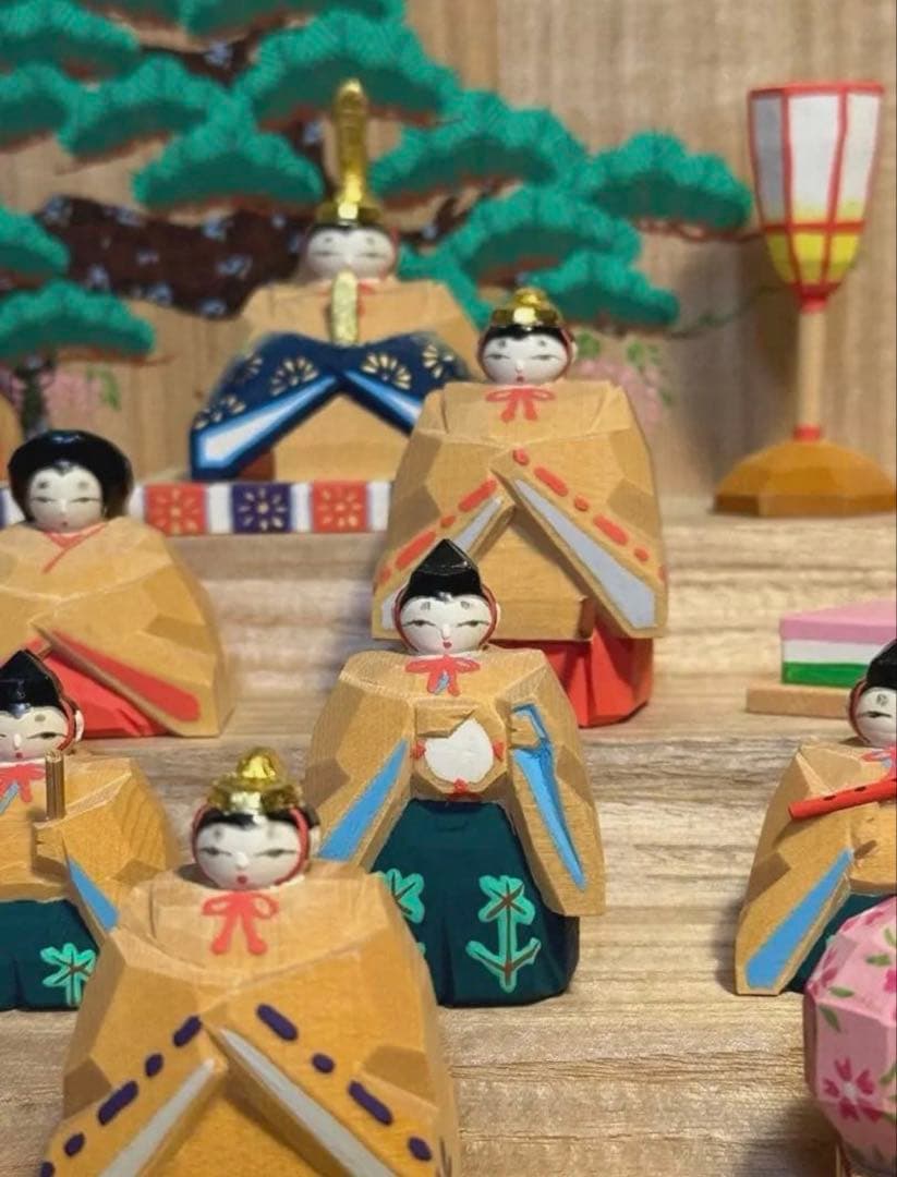 奈良一刀彫　雛人形　　NARADOLL HIGASIDA 東田天光作