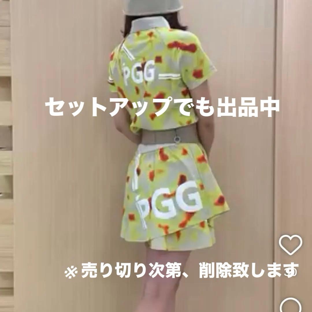 新品★27,500円PGG パーリーゲイツ バックロゴ半袖ポロシャツ ベージュ1