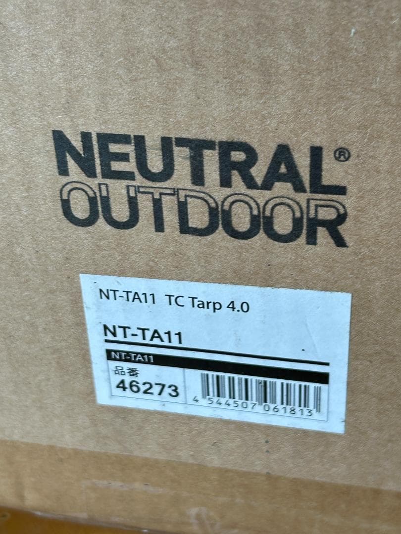 NEUTRAL OUTDOOR TCタープ 4.0 NT-TA11 ポリコットン