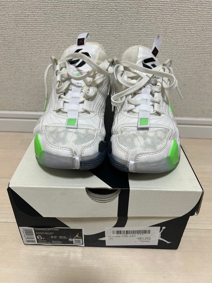 シューズ(男性用) Jordan Luka2 (GS) \"WHITE/BLACK-GREEN\"