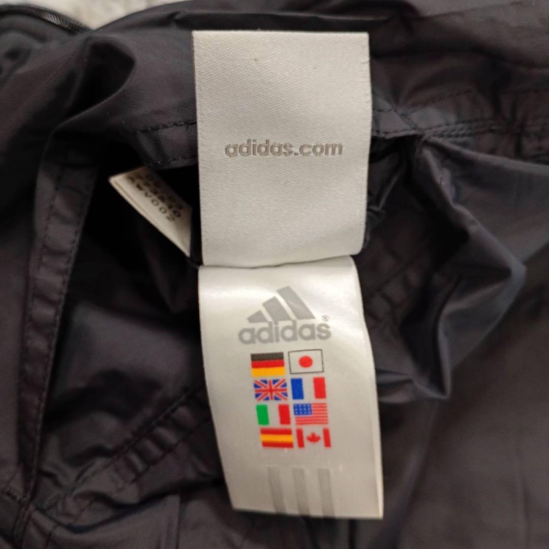 アディダス adidas レディース リバーシブルジャケット M 無地 黒 白