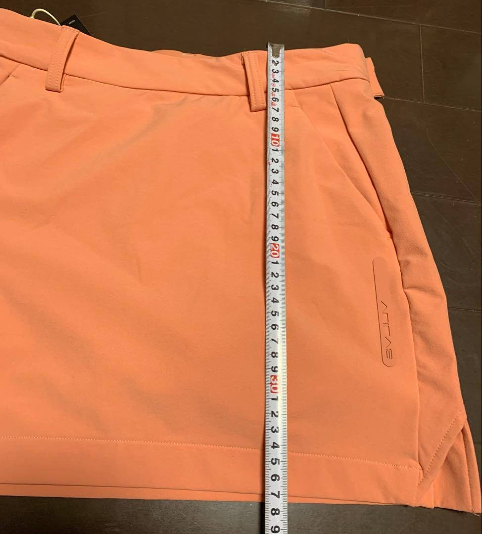 adidas ゴルフ ダンボールニット＆スカート　セットアップ　サーモンピンク