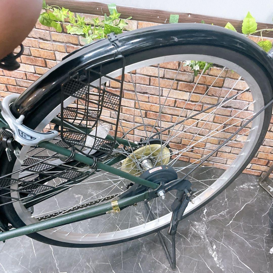 【44】一般車 ママチャリ GALLON カーキー 27インチ