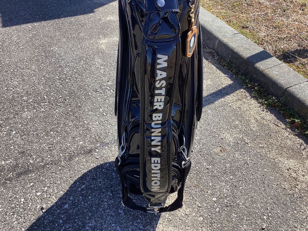 早い者勝ち　最終値下げ　中古　マスターバニー　キャディバッグ　ブラックエナメル