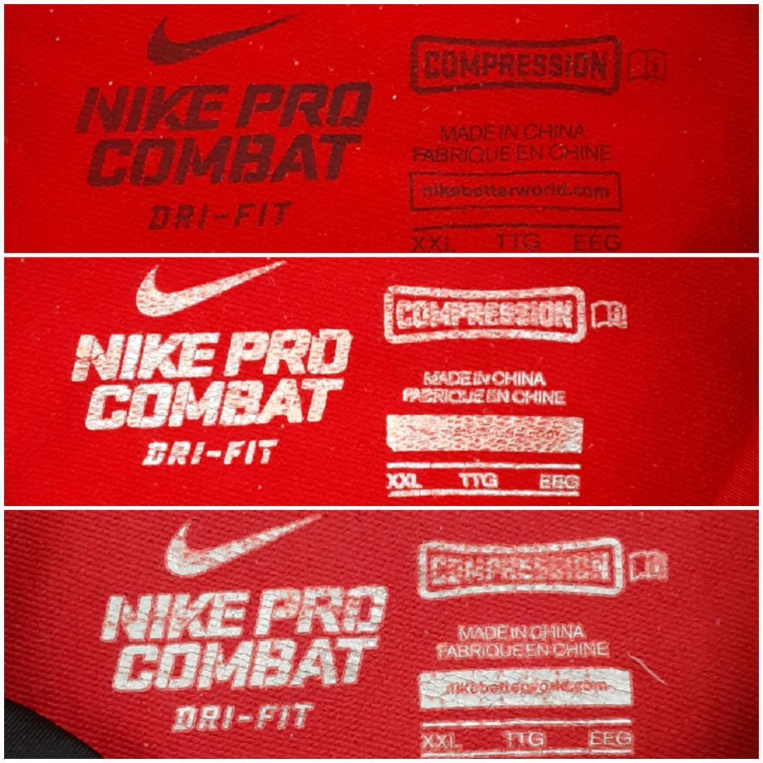 美品◎NIKE ナイキ コンプレッションシャツ3点セット 赤黒 大きいサイズ