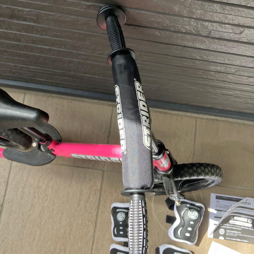 STRIDER ストライダー 12 SPORT ピンク プロテクター付き