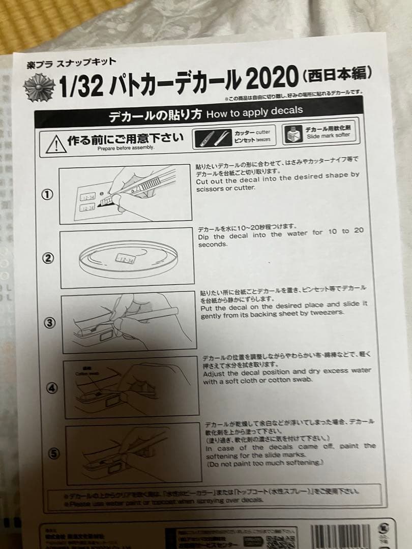 1/32パトカーデカール2020(西日本編) 京都府警以外　⚠️コメントください。