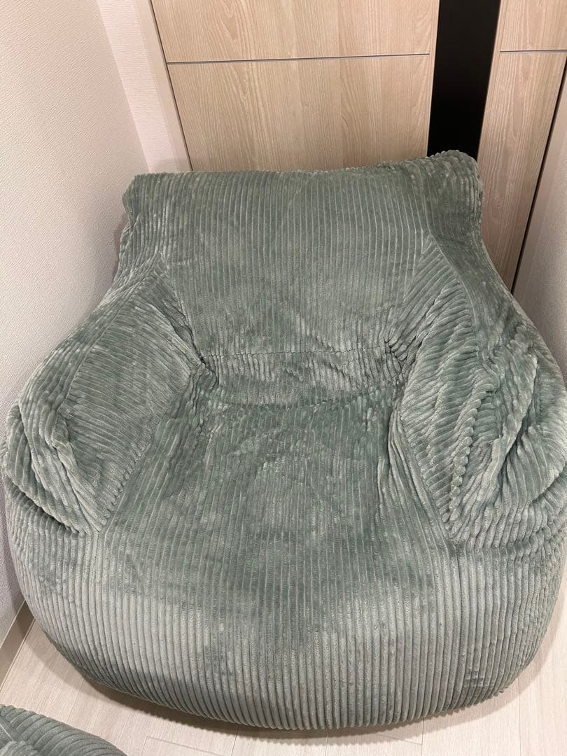 ソファ Mint色 LOOSY オットマン、クッションカバー付