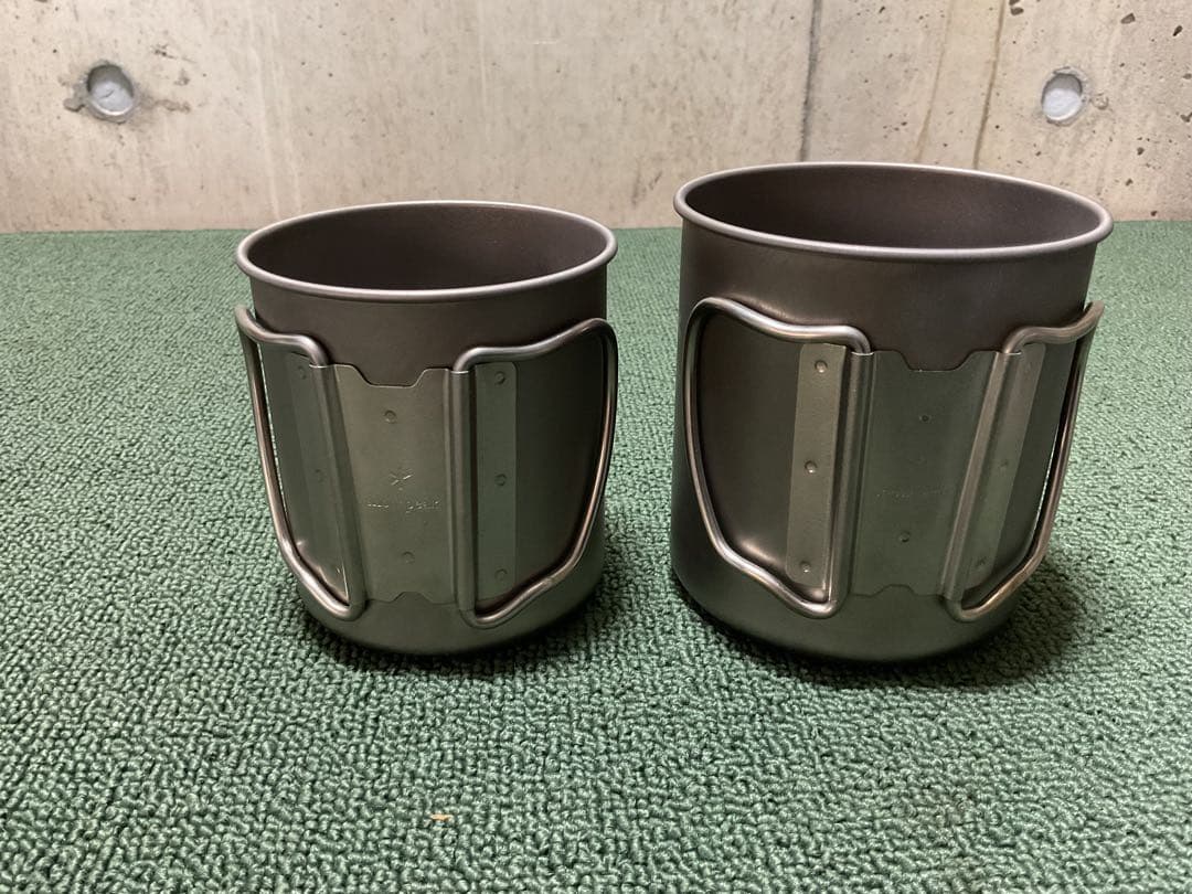 美品 チタンマグ 450 & 600 2個 スノーピーク  peak