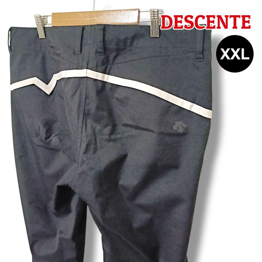 【大人の後ろ姿】DESCENTEデサント パンツ XXL ブラック メンズゴルフ
