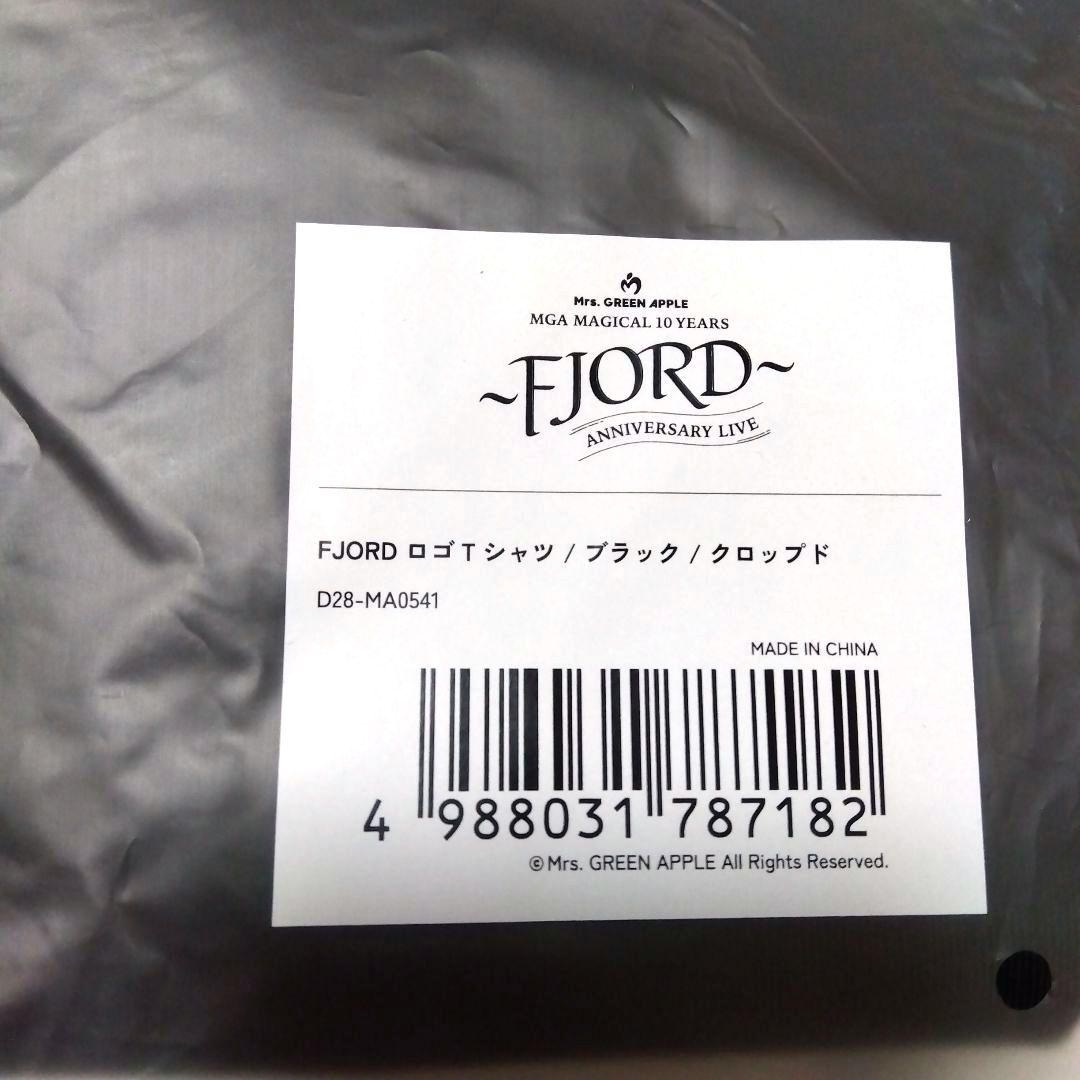 ミセス　フィヨルド　ロゴTシャツ　ブラック　 クロップド　レディース