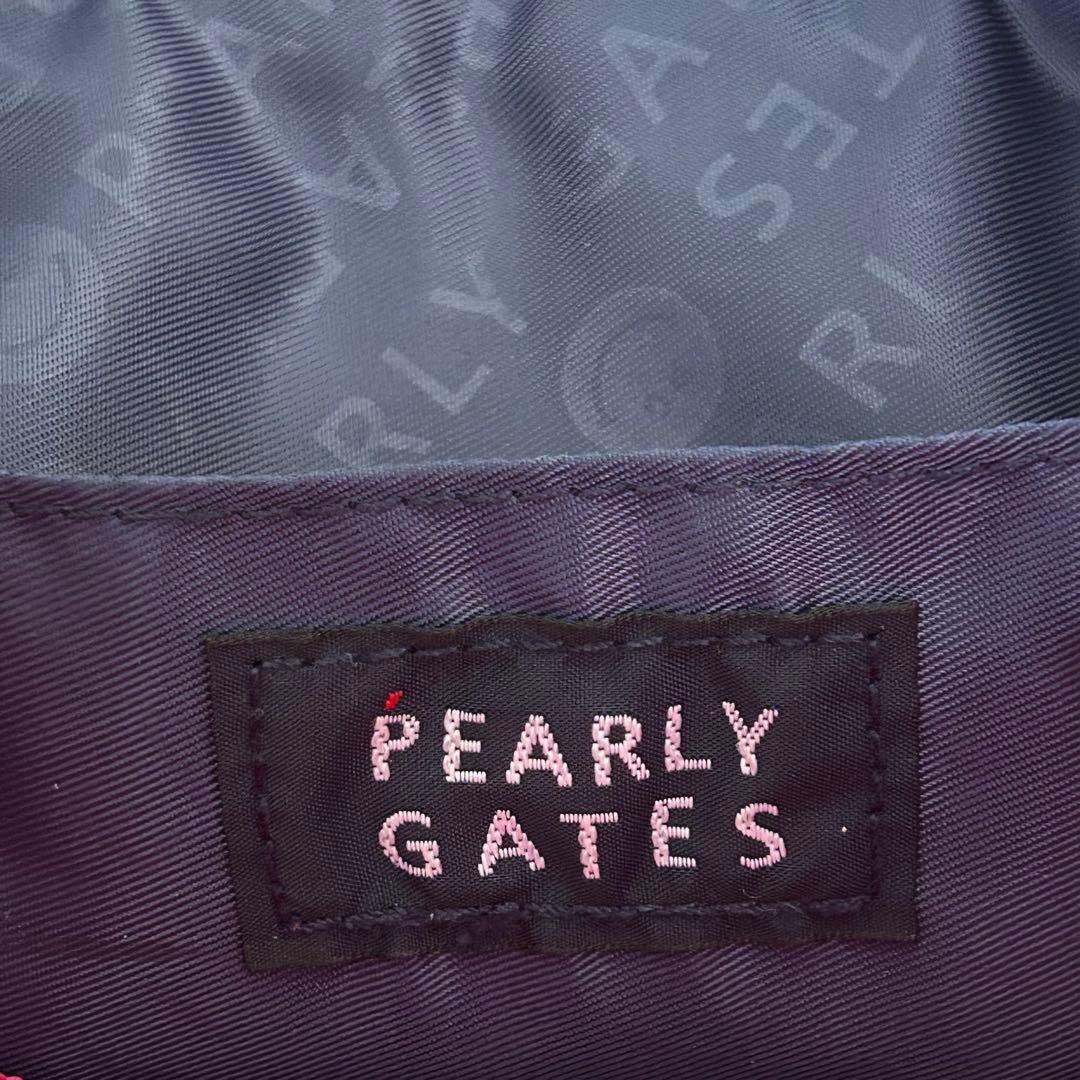 PEARLY GATES キャンバス生地カートバッグ　ピンク系