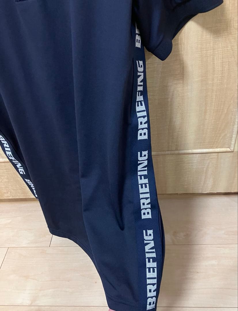 【極美品】BRIEFING ブリーフィング　 ポロシャツ　ネイビー　L