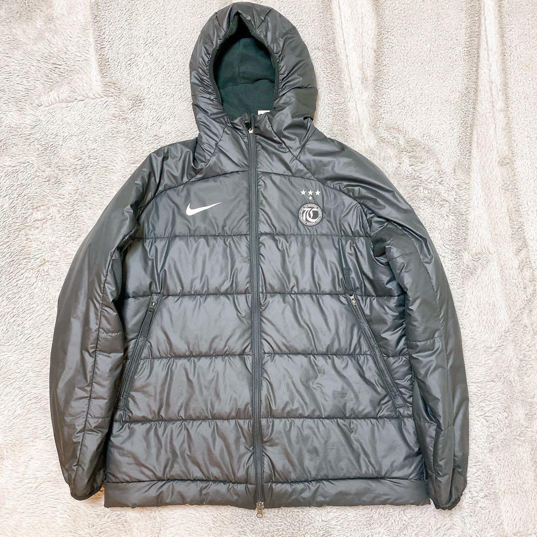 興国サッカー NIKE サッカー 中綿ジャケット フード付 XXL ベンチコート