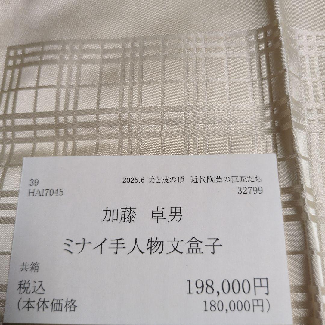 加藤卓男先生（藍綬褒章受賞記念作品）