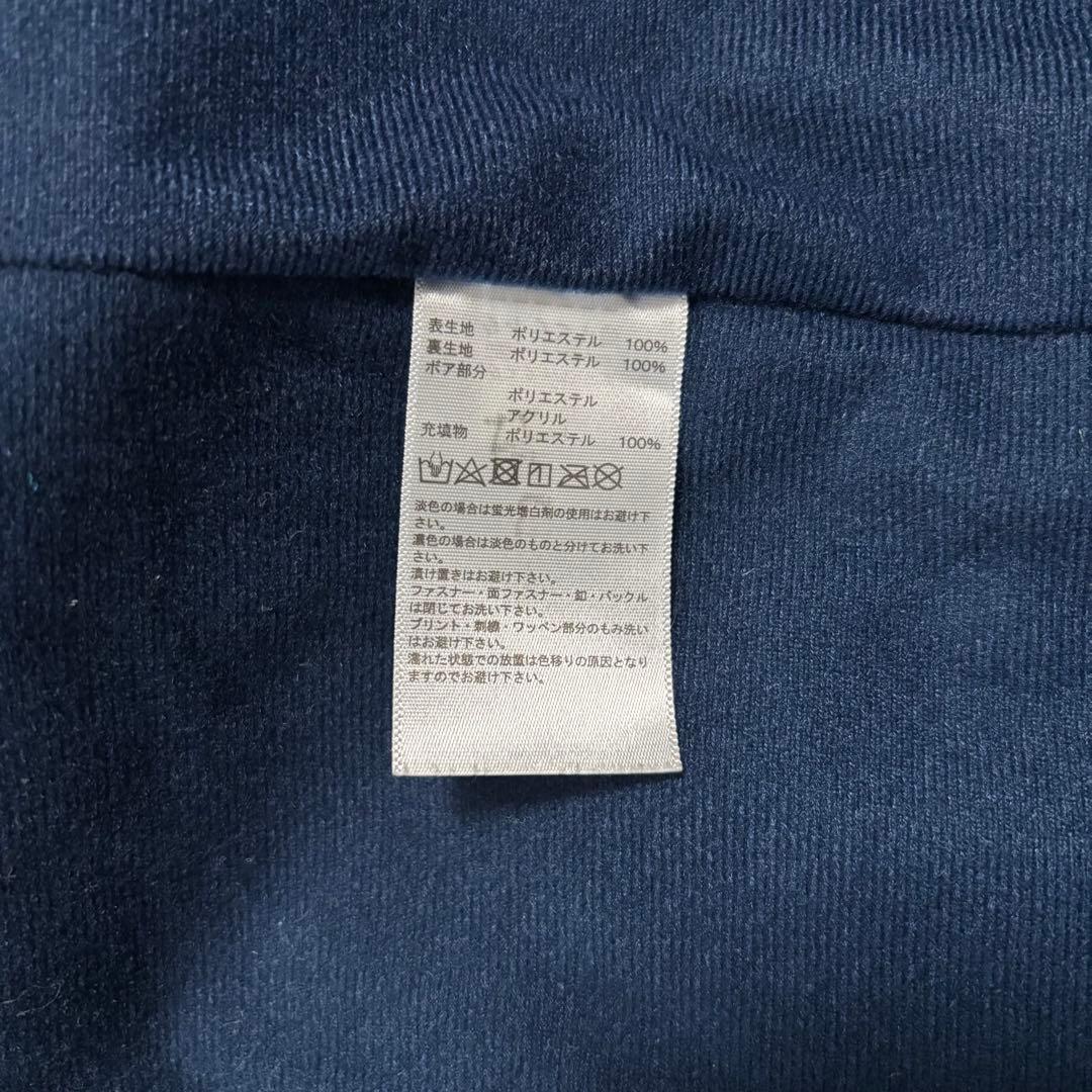 極美品　adidas アディダス　裏ボア　ベンチコート ネイビー　サッカー140