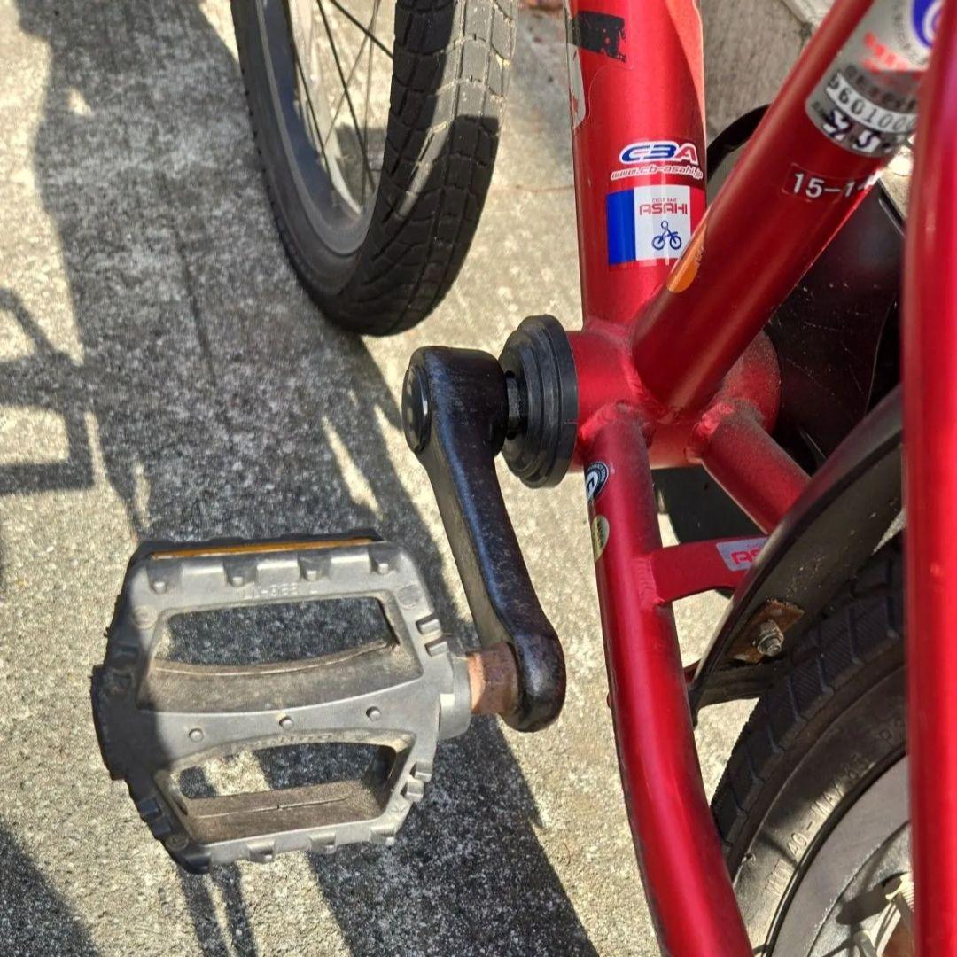 子供用 自転車　アサヒ　16インチ　赤　レッド　補助輪有り　 直接引取り　鹿児島