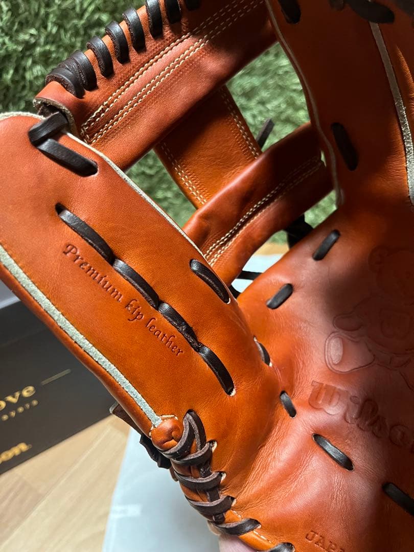 レア‼︎ウィルソンスタッフ 硬式内野手用87型 プレミアムキップレザー Tオレンジ