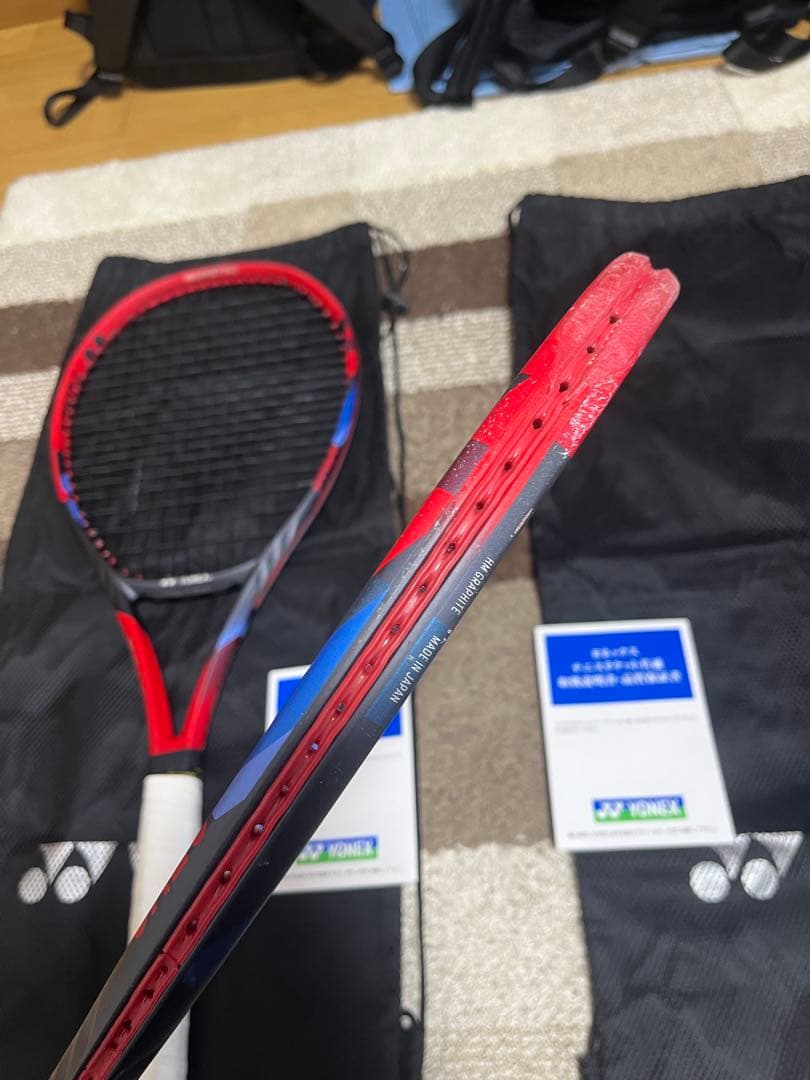 カスタムフィット！！YONEX 旧VCORE 98 テニスラケット２本セットG2