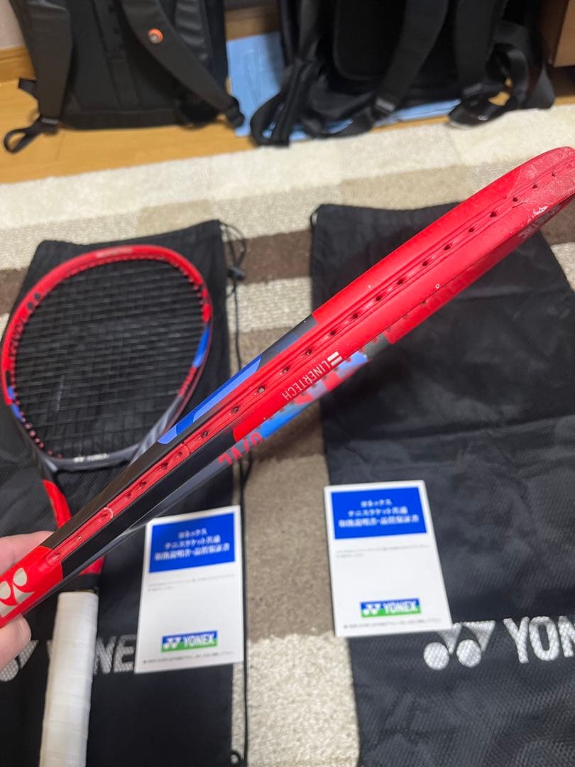 カスタムフィット！！YONEX 旧VCORE 98 テニスラケット２本セットG2