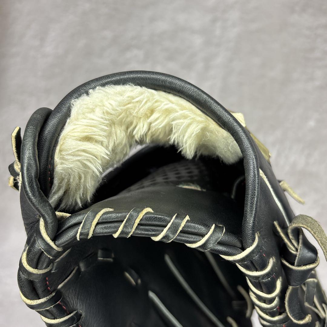 美品　MIZUNO ミズノ　軟式グローブ　グローバルエリート　一般　外野手用　黒