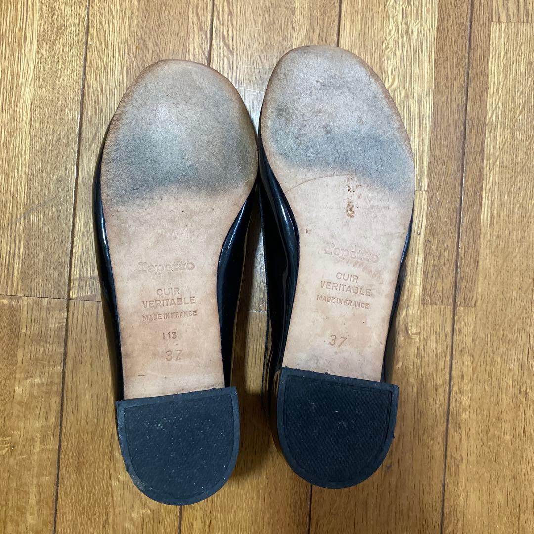 repetto ブラック バレエシューズ 37