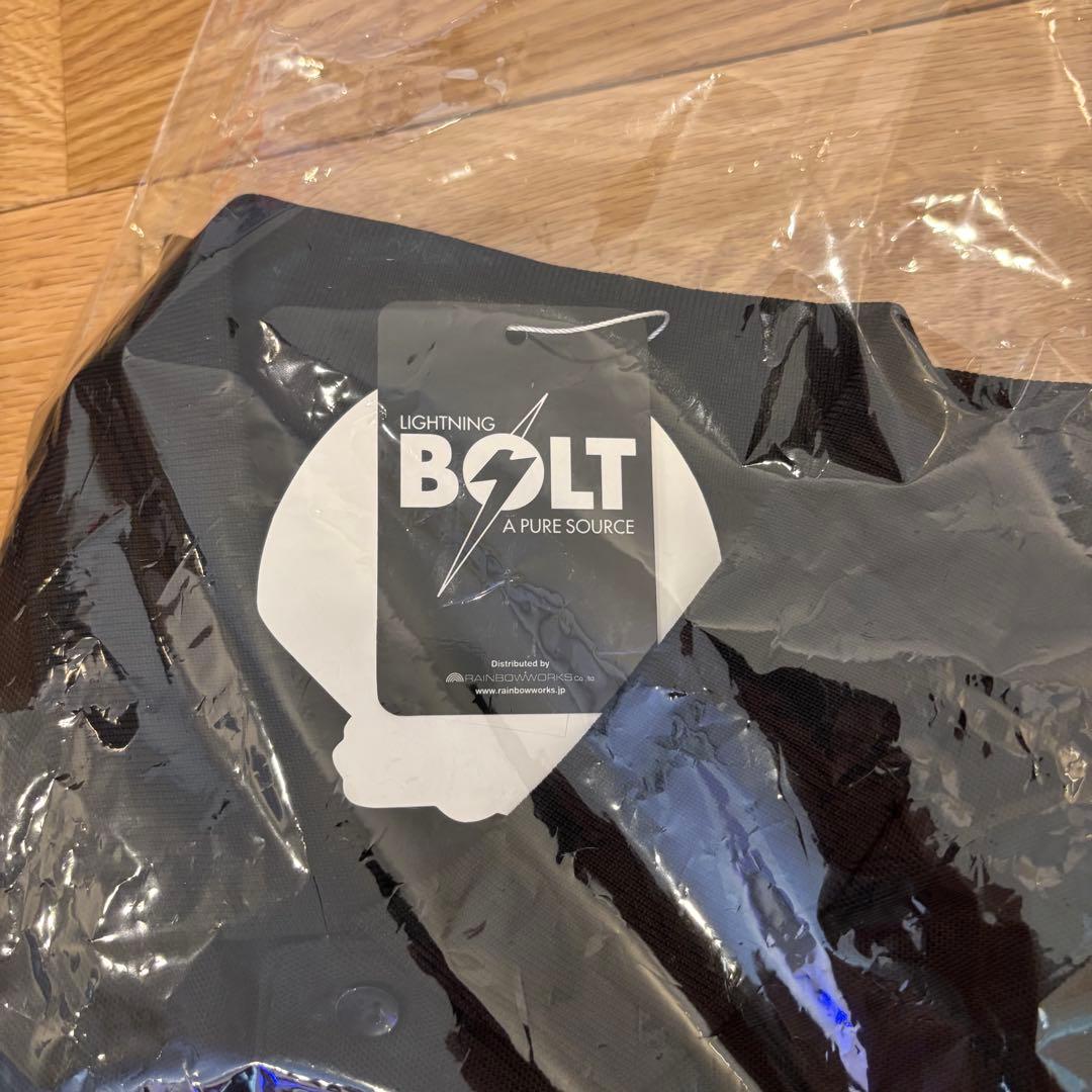 パシフィックゴルフクラブ　ライトニングボルト　黒　ポロシャツ　L 新品　ゴルフ
