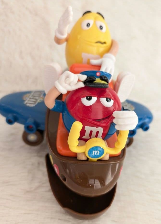 レア✨ ヴィンテージ m&m's 飛行機型ディスペンサー エムアンドエムズ