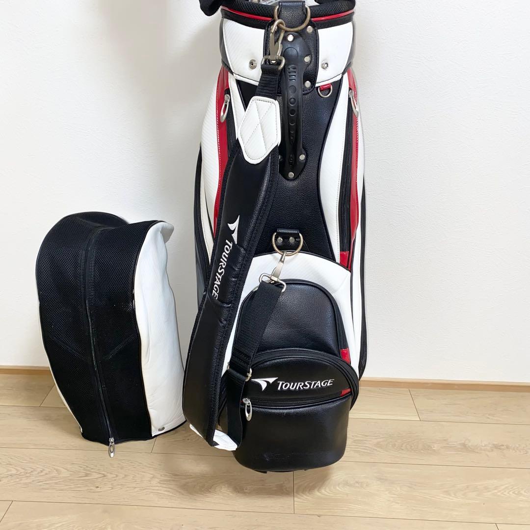 送料込☆TOURSTAGEゴルフクラブ フルセット☆メンズ初心者キャディバッグ付