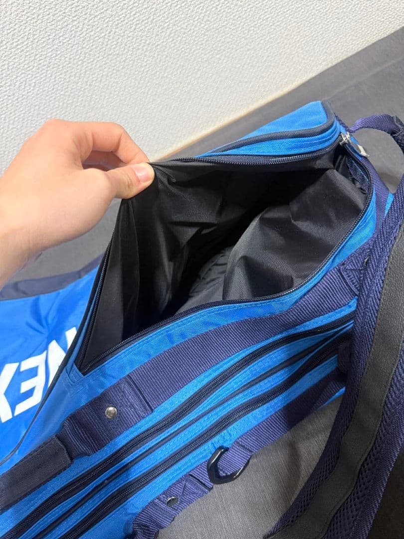 【本日限定】YONEX ラケットバッグ ブルー ショルダー付き 状態良好