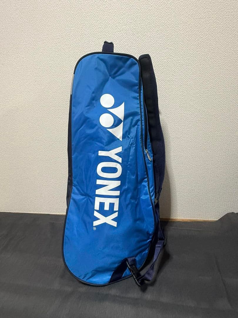 【本日限定】YONEX ラケットバッグ ブルー ショルダー付き 状態良好