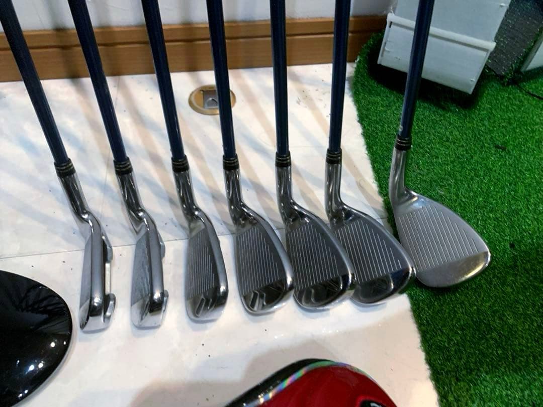 希少　左　レフティ　ゴルフクラブ 本格セット　アキュディス　バッグ/オンレッド