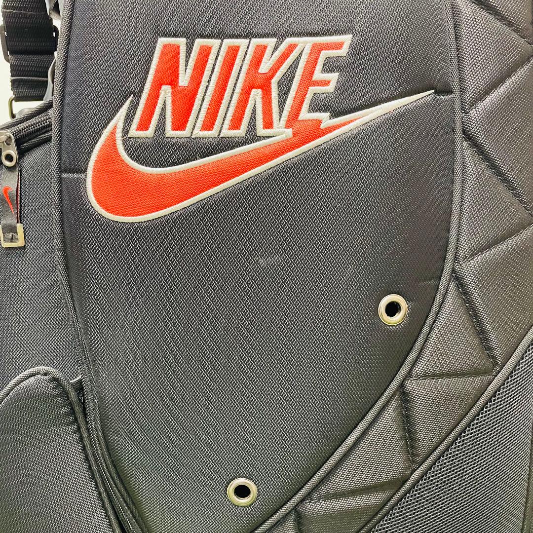 NIKE キャディバッグ ブラック/レッド ゴルフ 黒色