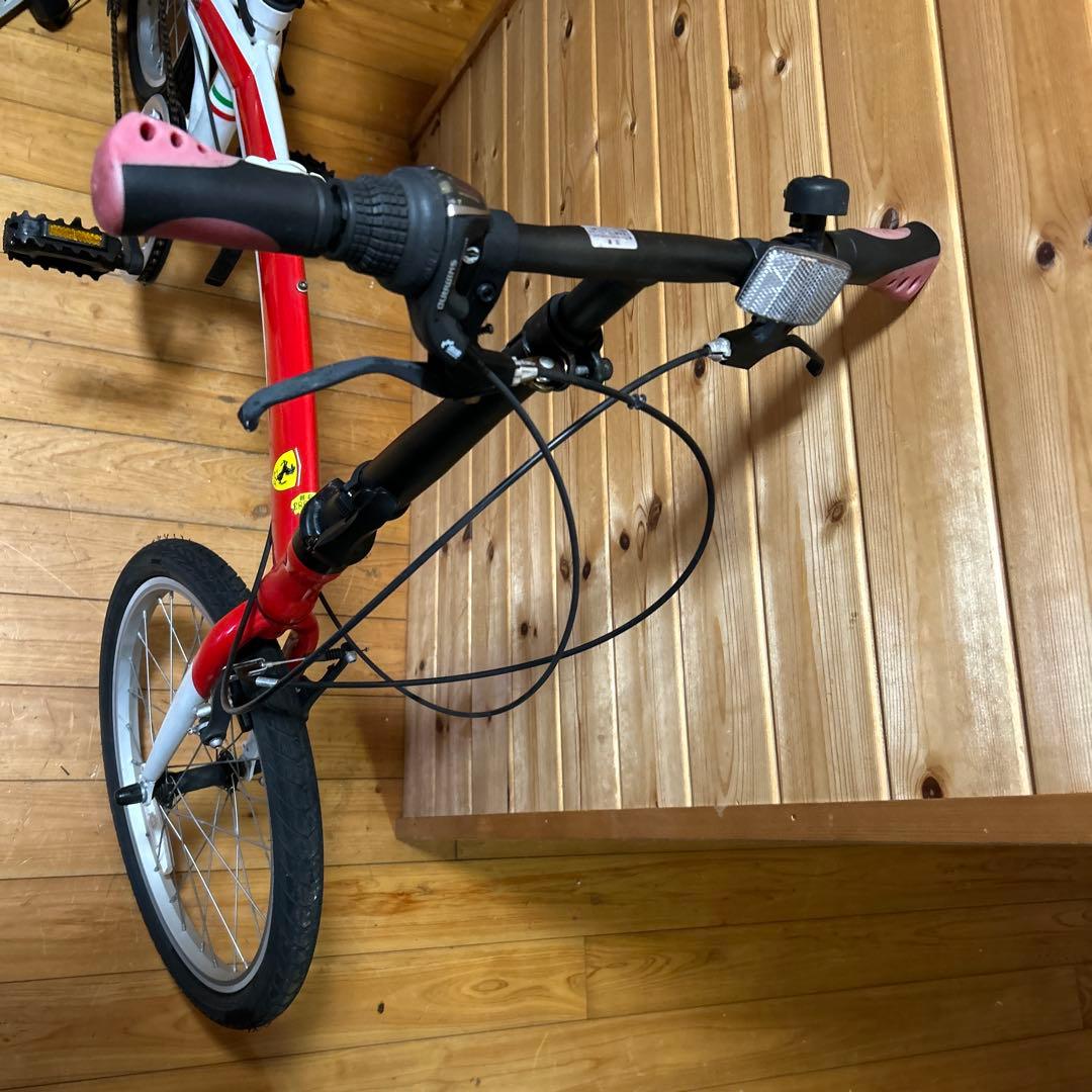 Ferrari(フェラーリ) レッド 折りたたみ自転車 20インチ シマノ7速