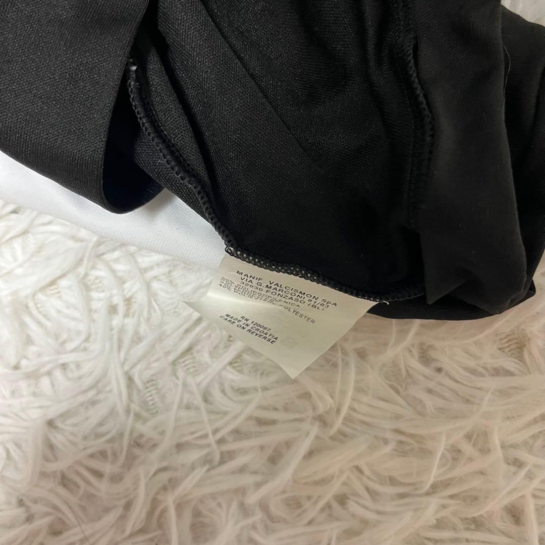 激レア CASTELLI カステリ サイクリングウェア 半袖 白黒 フルジップ