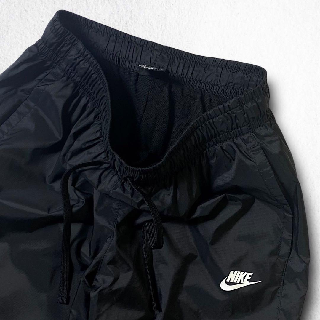 XL ナイキ NIKE ビッグロゴ ナイロン セットアップ 上下セット 黒