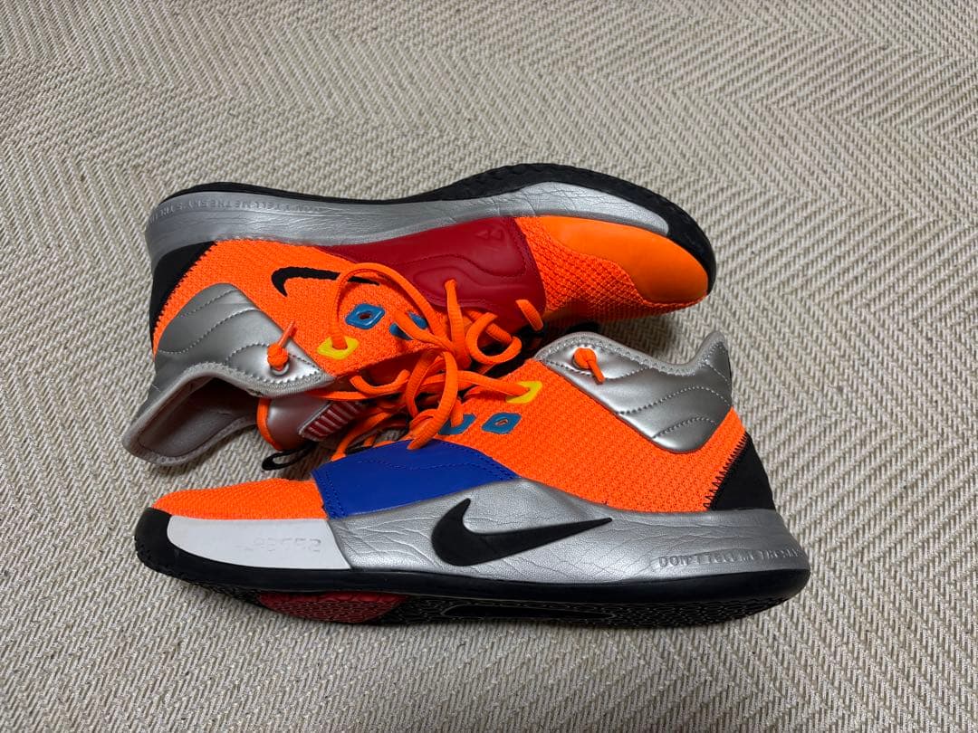Nike PG 3 NASA バスケットボールシューズ オレンジ