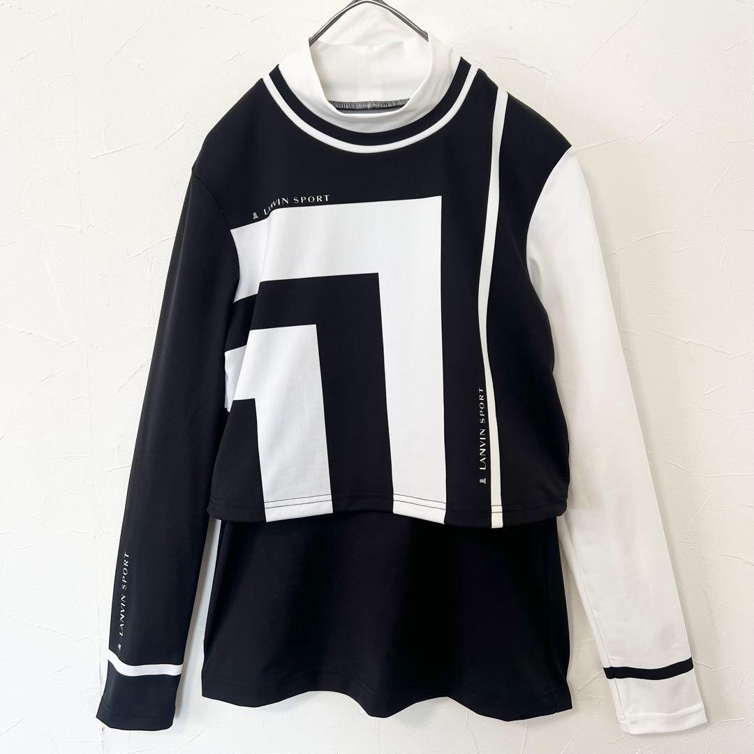 LANVIN SPORT ランバンスポール　レイヤード　モックネック　長袖シャツ
