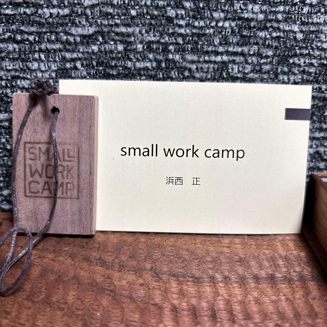 small work camp 木製小物入れ 仕切り付き　アクセサリーボックス