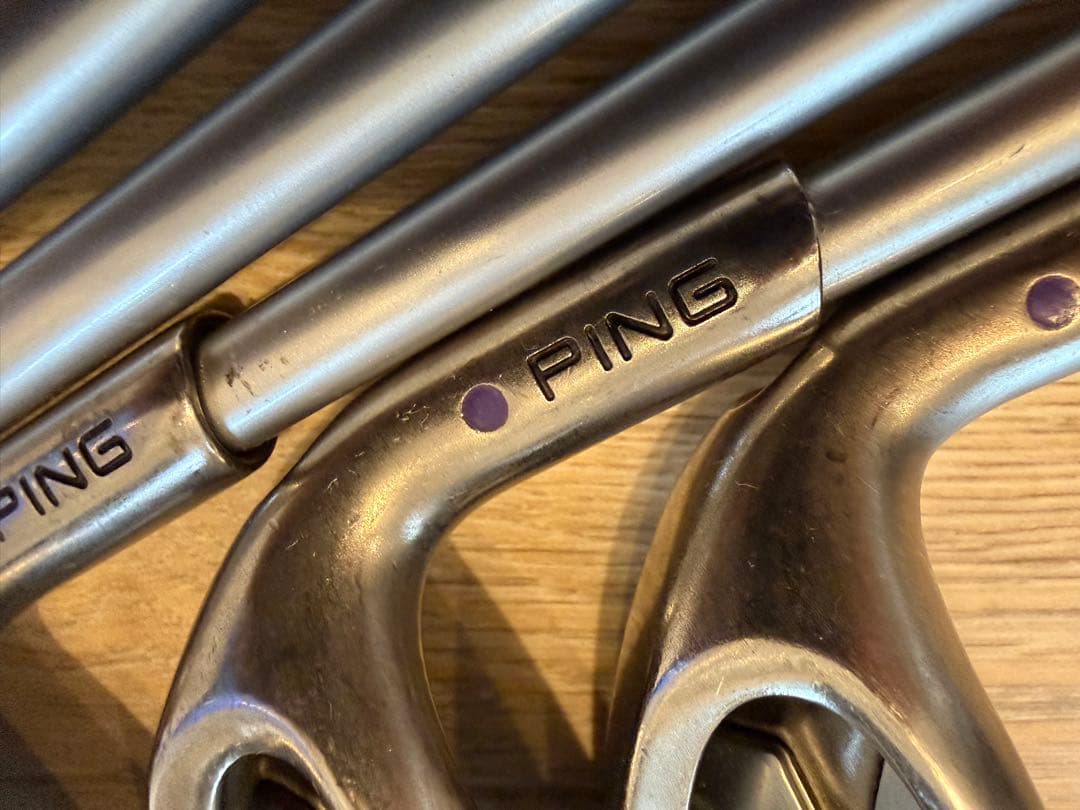 PING G25 アイアン5本（6I-9I,W） 紫リシャフト・グリップ交換